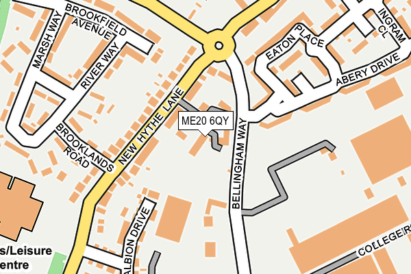 ME20 6QY map - OS OpenMap – Local (Ordnance Survey) ME20 6QY map - OS OpenMap – Local (Ordnance Survey)