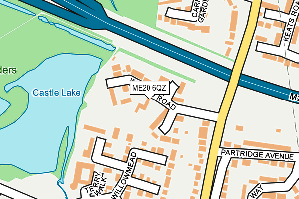 ME20 6QZ map - OS OpenMap – Local (Ordnance Survey) ME20 6QZ map - OS OpenMap – Local (Ordnance Survey)