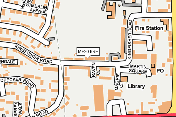 ME20 6RE map - OS OpenMap – Local (Ordnance Survey) ME20 6RE map - OS OpenMap – Local (Ordnance Survey)