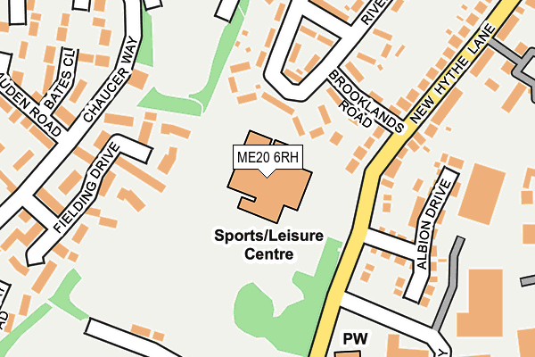 ME20 6RH map - OS OpenMap – Local (Ordnance Survey) ME20 6RH map - OS OpenMap – Local (Ordnance Survey)