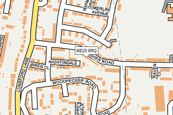 ME20 6RQ map - OS OpenMap – Local (Ordnance Survey) ME20 6RQ map - OS OpenMap – Local (Ordnance Survey)
