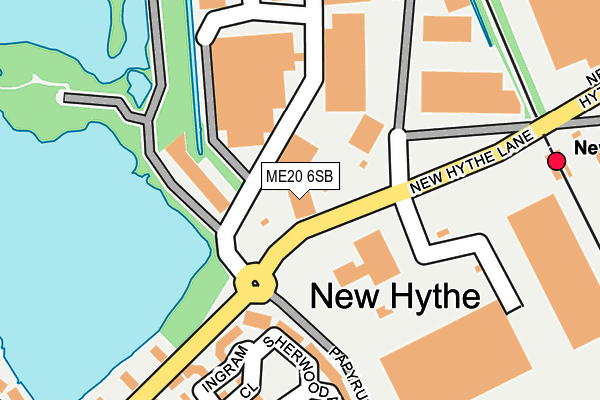 ME20 6SB map - OS OpenMap – Local (Ordnance Survey) ME20 6SB map - OS OpenMap – Local (Ordnance Survey)