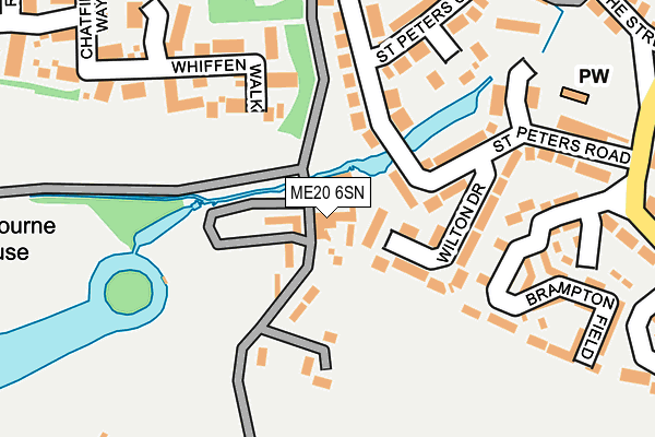 ME20 6SN map - OS OpenMap – Local (Ordnance Survey) ME20 6SN map - OS OpenMap – Local (Ordnance Survey)