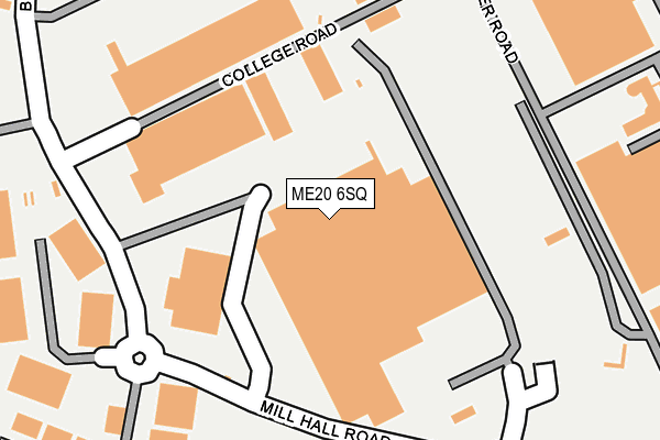 ME20 6SQ map - OS OpenMap – Local (Ordnance Survey) ME20 6SQ map - OS OpenMap – Local (Ordnance Survey)