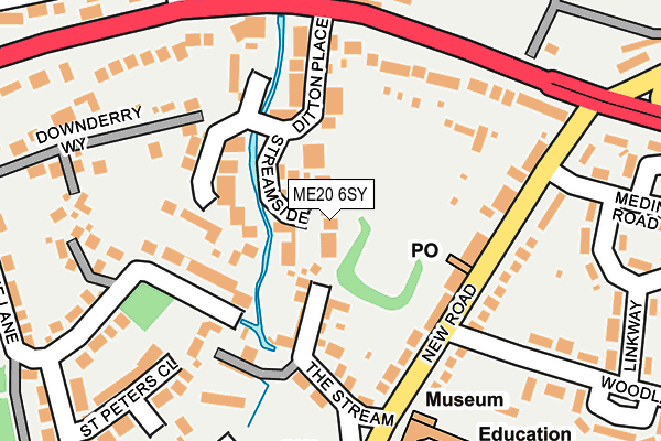 ME20 6SY map - OS OpenMap – Local (Ordnance Survey) ME20 6SY map - OS OpenMap – Local (Ordnance Survey)