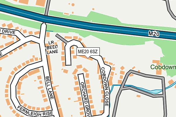 ME20 6SZ map - OS OpenMap – Local (Ordnance Survey)