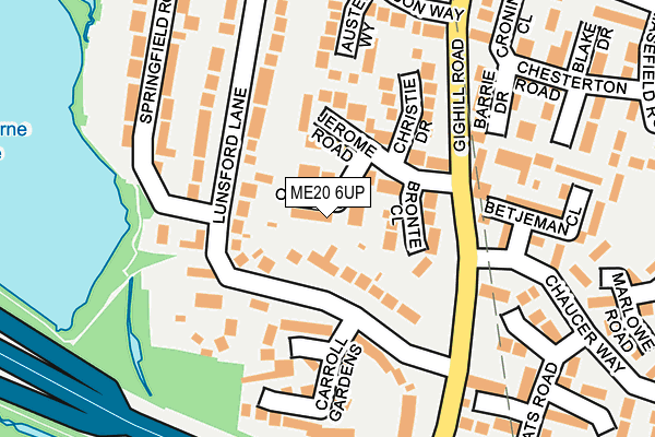 ME20 6UP map - OS OpenMap – Local (Ordnance Survey) ME20 6UP map - OS OpenMap – Local (Ordnance Survey)