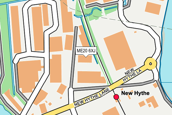 ME20 6XJ map - OS OpenMap – Local (Ordnance Survey)