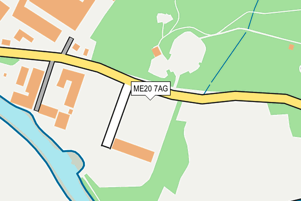 ME20 7AG map - OS OpenMap – Local (Ordnance Survey) ME20 7AG map - OS OpenMap – Local (Ordnance Survey)