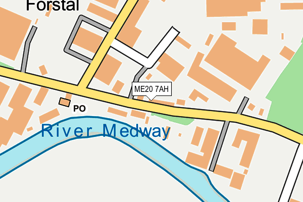 ME20 7AH map - OS OpenMap – Local (Ordnance Survey) ME20 7AH map - OS OpenMap – Local (Ordnance Survey)