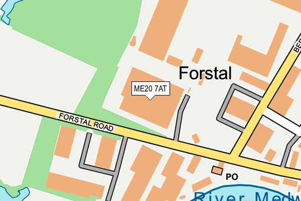 ME20 7AT map - OS OpenMap – Local (Ordnance Survey) ME20 7AT map - OS OpenMap – Local (Ordnance Survey)
