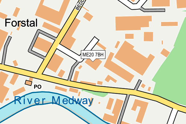 ME20 7BH map - OS OpenMap – Local (Ordnance Survey) ME20 7BH map - OS OpenMap – Local (Ordnance Survey)
