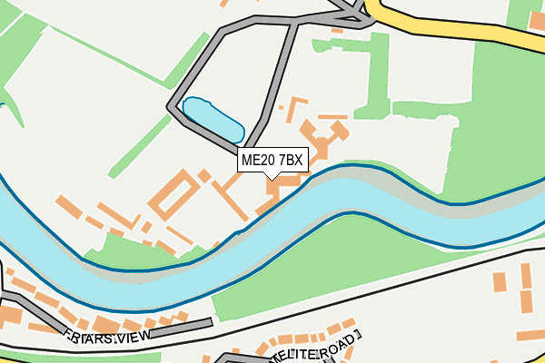 ME20 7BX map - OS OpenMap – Local (Ordnance Survey) ME20 7BX map - OS OpenMap – Local (Ordnance Survey)