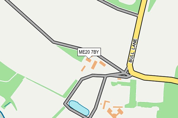 ME20 7BY map - OS OpenMap – Local (Ordnance Survey) ME20 7BY map - OS OpenMap – Local (Ordnance Survey)