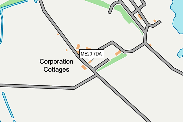 ME20 7DA map - OS OpenMap – Local (Ordnance Survey) ME20 7DA map - OS OpenMap – Local (Ordnance Survey)