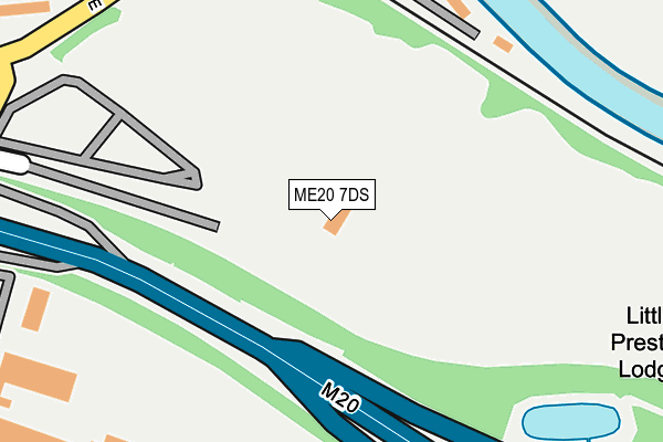 ME20 7DS map - OS OpenMap – Local (Ordnance Survey)