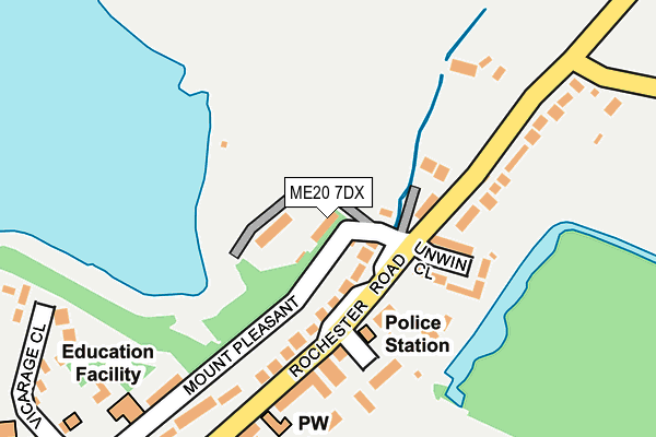 ME20 7DX map - OS OpenMap – Local (Ordnance Survey)