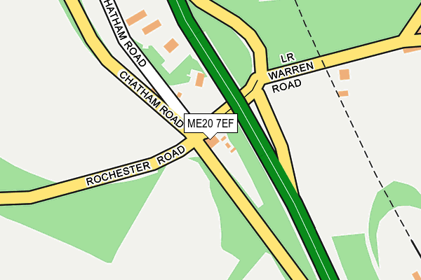 ME20 7EF map - OS OpenMap – Local (Ordnance Survey)