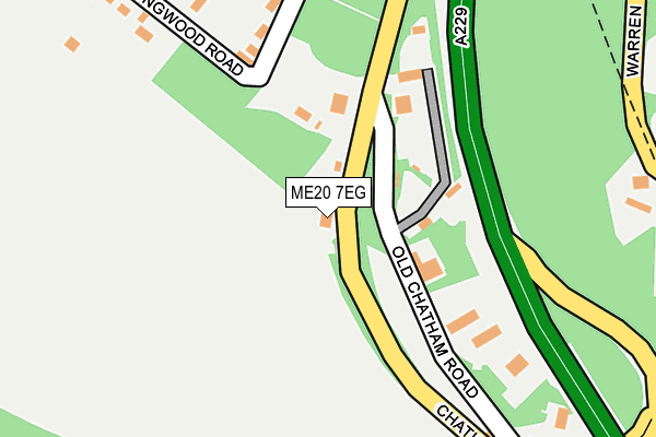 ME20 7EG map - OS OpenMap – Local (Ordnance Survey)