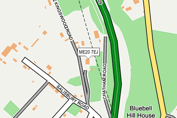 ME20 7EJ map - OS OpenMap – Local (Ordnance Survey) ME20 7EJ map - OS OpenMap – Local (Ordnance Survey)