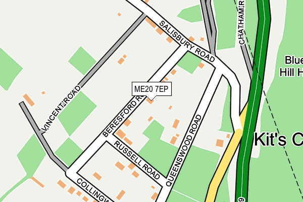 ME20 7EP map - OS OpenMap – Local (Ordnance Survey) ME20 7EP map - OS OpenMap – Local (Ordnance Survey)