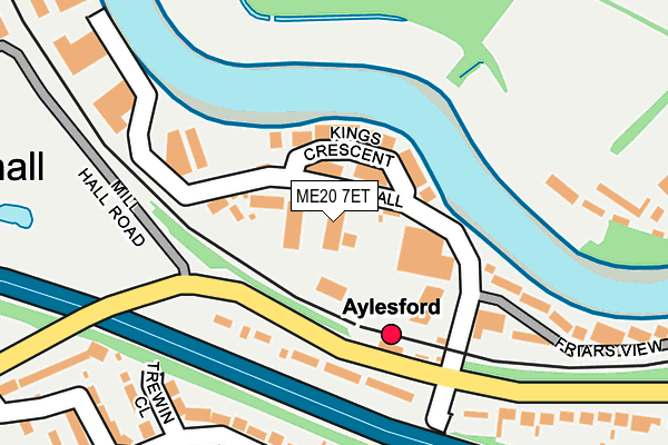 ME20 7ET map - OS OpenMap – Local (Ordnance Survey) ME20 7ET map - OS OpenMap – Local (Ordnance Survey)