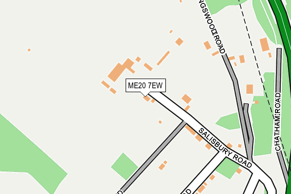 ME20 7EW map - OS OpenMap – Local (Ordnance Survey) ME20 7EW map - OS OpenMap – Local (Ordnance Survey)