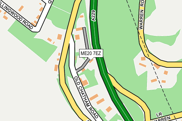 ME20 7EZ map - OS OpenMap – Local (Ordnance Survey) ME20 7EZ map - OS OpenMap – Local (Ordnance Survey)