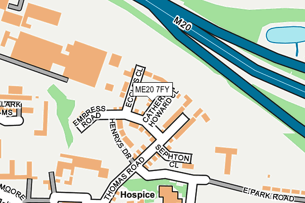 ME20 7FY map - OS OpenMap – Local (Ordnance Survey) ME20 7FY map - OS OpenMap – Local (Ordnance Survey)