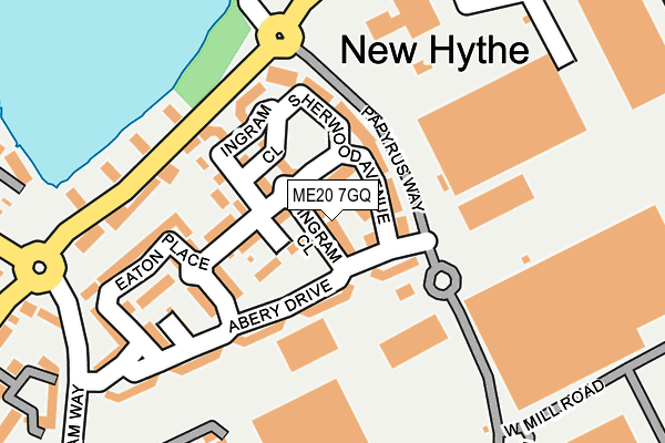 ME20 7GQ map - OS OpenMap – Local (Ordnance Survey) ME20 7GQ map - OS OpenMap – Local (Ordnance Survey)