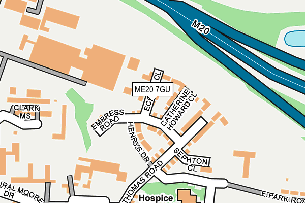 ME20 7GU map - OS OpenMap – Local (Ordnance Survey) ME20 7GU map - OS OpenMap – Local (Ordnance Survey)