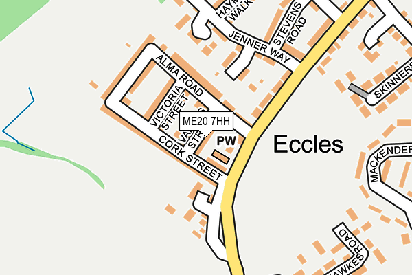 ME20 7HH map - OS OpenMap – Local (Ordnance Survey) ME20 7HH map - OS OpenMap – Local (Ordnance Survey)