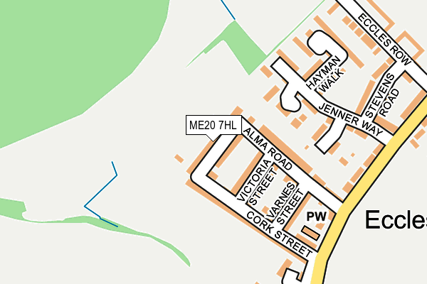 ME20 7HL map - OS OpenMap – Local (Ordnance Survey) ME20 7HL map - OS OpenMap – Local (Ordnance Survey)