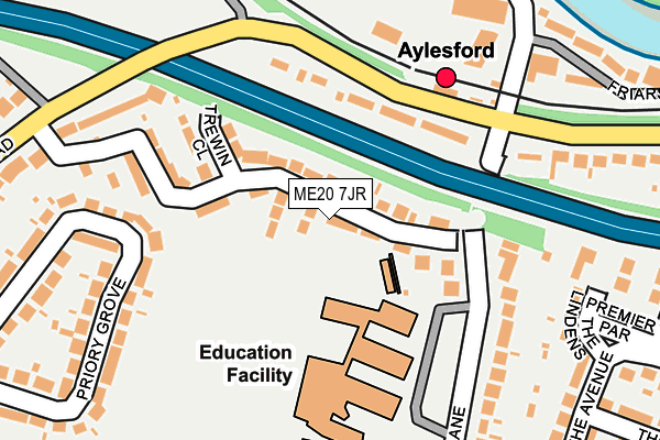 ME20 7JR map - OS OpenMap – Local (Ordnance Survey)