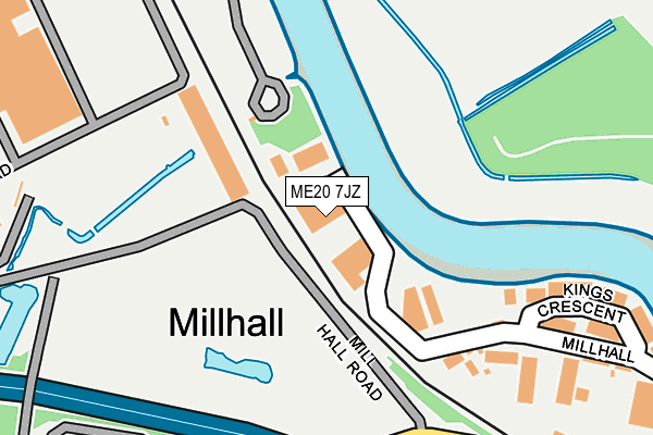 ME20 7JZ map - OS OpenMap – Local (Ordnance Survey) ME20 7JZ map - OS OpenMap – Local (Ordnance Survey)
