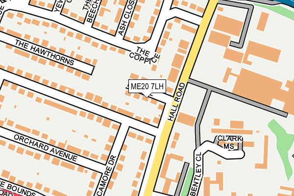 ME20 7LH map - OS OpenMap – Local (Ordnance Survey) ME20 7LH map - OS OpenMap – Local (Ordnance Survey)