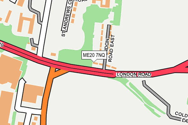ME20 7NQ map - OS OpenMap – Local (Ordnance Survey) ME20 7NQ map - OS OpenMap – Local (Ordnance Survey)