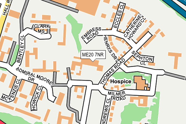 ME20 7NR map - OS OpenMap – Local (Ordnance Survey) ME20 7NR map - OS OpenMap – Local (Ordnance Survey)