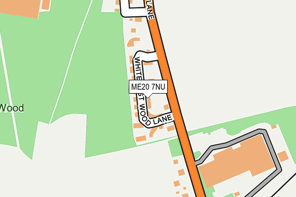 ME20 7NU map - OS OpenMap – Local (Ordnance Survey)