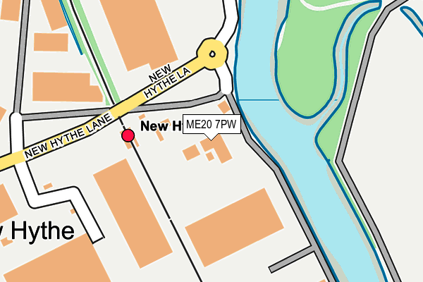 ME20 7PW map - OS OpenMap – Local (Ordnance Survey) ME20 7PW map - OS OpenMap – Local (Ordnance Survey)