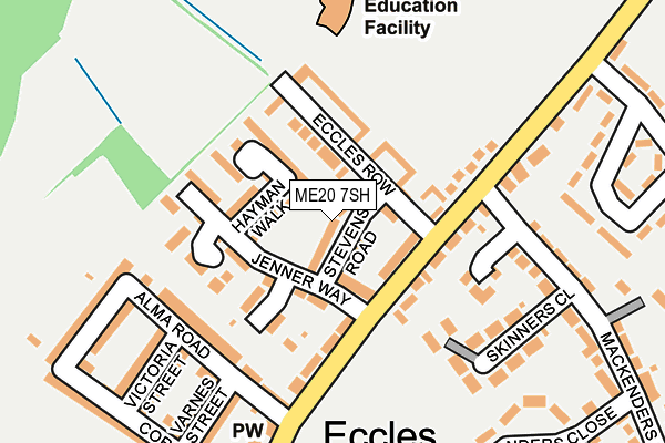 ME20 7SH map - OS OpenMap – Local (Ordnance Survey)