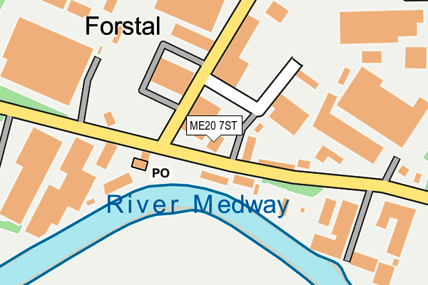 ME20 7ST map - OS OpenMap – Local (Ordnance Survey) ME20 7ST map - OS OpenMap – Local (Ordnance Survey)