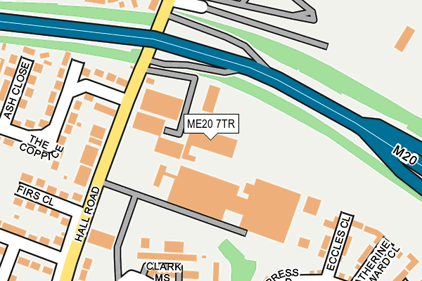 ME20 7TR map - OS OpenMap – Local (Ordnance Survey) ME20 7TR map - OS OpenMap – Local (Ordnance Survey)