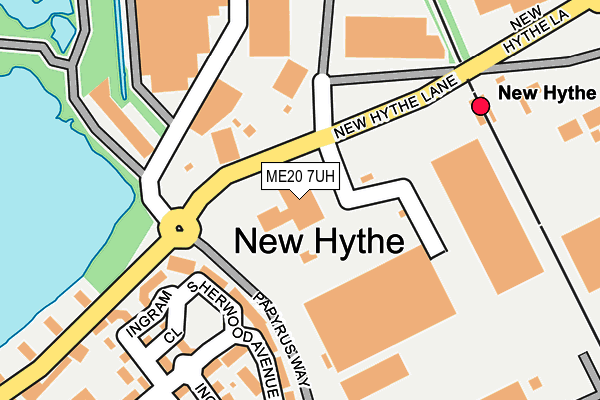 ME20 7UH map - OS OpenMap – Local (Ordnance Survey) ME20 7UH map - OS OpenMap – Local (Ordnance Survey)
