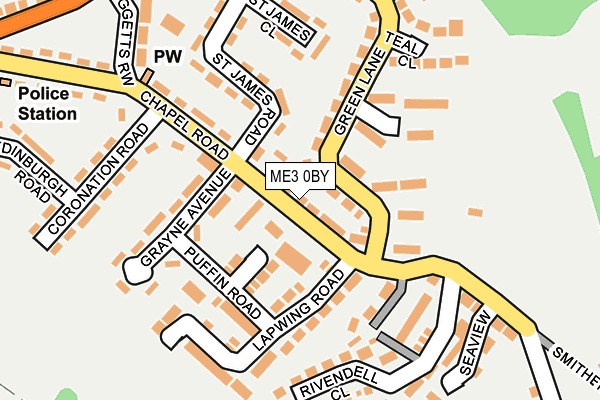 ME3 0BY map - OS OpenMap – Local (Ordnance Survey)