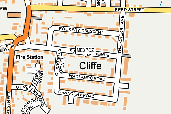 ME3 7QZ map - OS OpenMap – Local (Ordnance Survey) ME3 7QZ map - OS OpenMap – Local (Ordnance Survey)