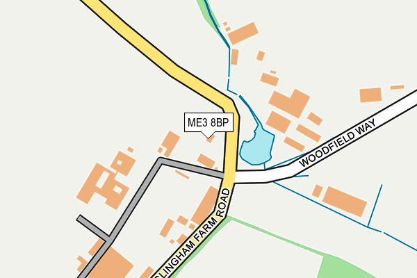 ME3 8BP map - OS OpenMap – Local (Ordnance Survey) ME3 8BP map - OS OpenMap – Local (Ordnance Survey)