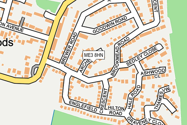 ME3 8HN map - OS OpenMap – Local (Ordnance Survey) ME3 8HN map - OS OpenMap – Local (Ordnance Survey)