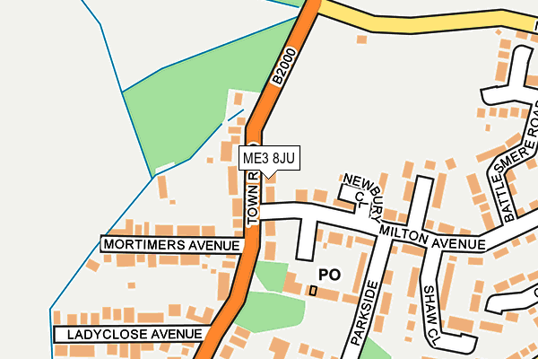 ME3 8JU map - OS OpenMap – Local (Ordnance Survey) ME3 8JU map - OS OpenMap – Local (Ordnance Survey)