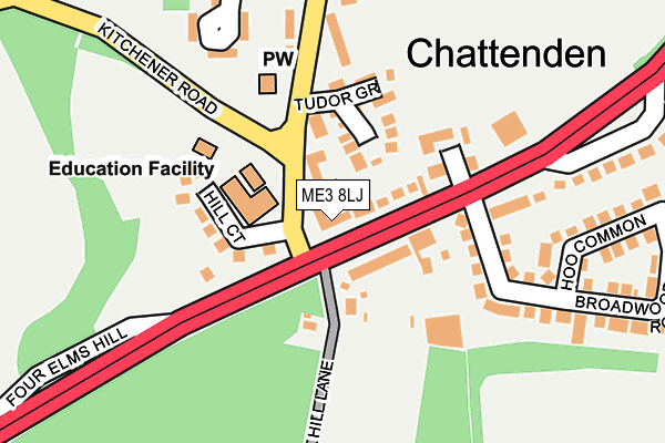 ME3 8LJ map - OS OpenMap – Local (Ordnance Survey) ME3 8LJ map - OS OpenMap – Local (Ordnance Survey)